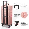 Byootique Pro 4in1 Rolling Makeup Train Case Makeup Artist Organizer Rose Gold - 4 of 4