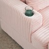 NicBex Couches for Living Room 39" Single Chaise Lounge Chair Corduroy Upholstered Sofa Sleeper Chair with Ottoman and Cup Holders - 4 of 4