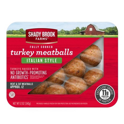 Shady Brook Farms Fully Cooked Italian Style Turkey Meatballs - 12oz