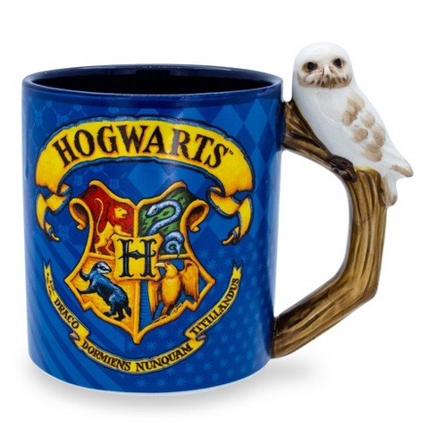 Silver Buffalo Harry Potter Hogwarts Logo Ceramic Camper Mug | 20 Ounces