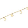 Pure Collection by Ross-Simons Italian 14kt Yellow Gold Moon and Stars Bracelet - 2 of 4