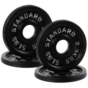 Sapphtopaz Olympic Cast Iron Weight Plates for Barbell, 2-Inch Barbell Plates for Weightlifting and Strength Training in Home & Gym - 1 of 4