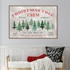 Amanti Art Christmas Tree Farm Sign by Rosana Laiz Blursbyai Canvas Wall Art Print Framed - 4 of 4