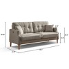 NicBex Modern Sofa Bed for Living Room,Loveseat with Waterproof Fabric and USB Charge for Bedroom,Living Room - 3 of 4