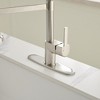 Single-Handle Pull-Down Sprayer 2 Spray High Arc Kitchen Faucet With Deck Plate - 3 of 4