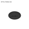 Unique Bargains Rubber Silicone Black Coasters - 3 of 4
