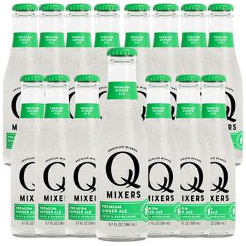 Q Mixers Ginger Ale Soda Premium Cocktail Mixer Made with Real Ingredients 6.7oz Bottles | 15 PACK
