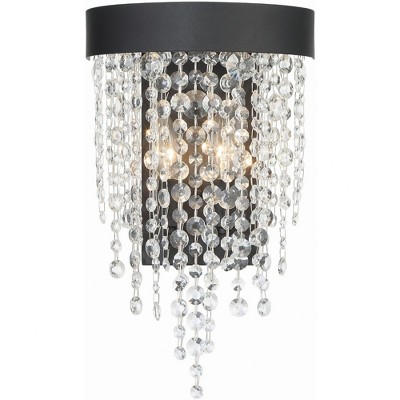 Crystorama Lighting Winham 2 - Light Sconce in  Black Forged
