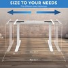 Mount-It! Dual Motor Electric Standing Desk Base, White - 4 of 4