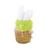 4.5 Inch Gnome Bunny Figurine Basket Rabbit Gnome Figurines - 2 of 3