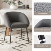 SEVOBAL 2 Set Dining Chairs Kitchen Room Upholstered Kitchen Chair Accent Chairs Home Dining Room Living Room Sturdy Easy Assemble, Gray, 23"*24"*24" - 4 of 4