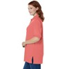 Woman Within Women's Plus Size Elbow-Sleeve Polo Tunic - 4 of 4