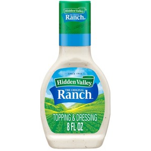 Hidden Valley Original Ranch Salad Dressing & Topping - Gluten Free - 8 fl oz - 1 of 4