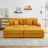 82'' Convertible Sectional Sofas with Double Footstools, Storage Function, and 4 Toss Pillows - 2 of 4