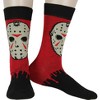 Horror Movie Men's Pennywise Jason Freddy 3 Pack Crew Socks Shoe Size 6-12 Multicoloured - image 3 of 4