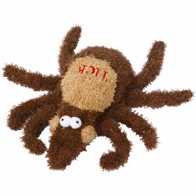 ZippyPaws Dog Toy Small | Soft Plush Tick Dog Toy | Tick Squeaky Dog Toy Plush