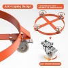 Acekool 55 Gallon Drum Dolly, 1000 lbs Capacity, Steel Frame Barrel Cart with 4 Swivel Casters & Brakes, for Warehouse and Industrial Use - 4 of 4