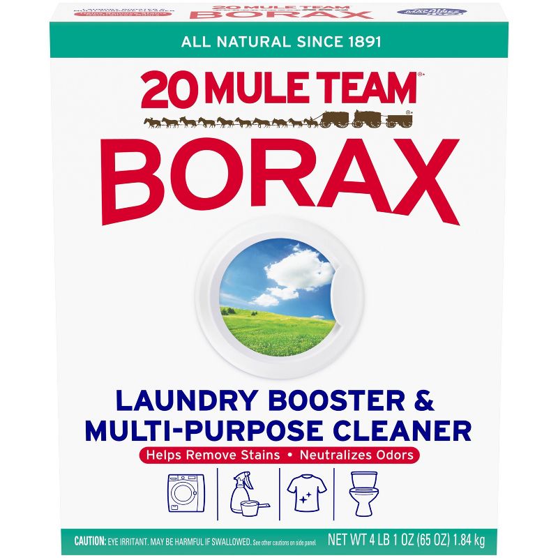 Mule Team Borax All Natural Detergent Booster &#38; Multi-Purpose Household Cleaner - 65oz, 1 of 12