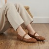 CUSHIONAIRE  Windsor Woven Womens Flats with Adjustable Strap – Comfortable Mary Jane Ballet Flats for Women - 4 of 4