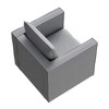NicBex Couches for Living Room Single Sofa Chair Premium Fabric Upholstered Modern Comfortable Sofa Couch with Soft Breathable Seat Cushion, Grey - 4 of 4