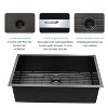 33in Gunmetal Black Kitchen Sink - 33inx 19inx 10in Undermount Singel Bowl Kitchen basin 16 Gauge Stainless Steel with 10 Inch Deep - 3 of 4
