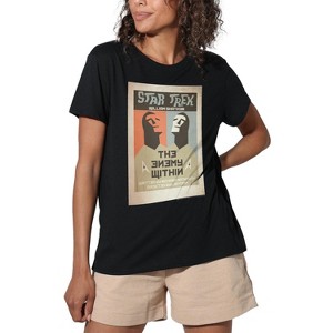 Women's Star Trek Tos Episode 5 Loose T-Shirt Black - 1 of 4