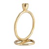 Sagebrook Home Round Ring Taper Candle Holder - Contemporary Circular Abstract Metal Candle Display for Home - 3 of 4