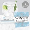 Big Dot of Happiness Winter Wonderland - Snowflake Holiday Party and Winter Wedding Decorations - Drink Coasters - Set of 6 - 2 of 4