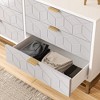 6 Drawer Dresser for Bedroom, Wood Chest of Drawers with Metal Legs - 4 of 4