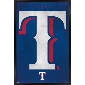 Trends International MLB Texas Rangers - Logo 25 Framed Wall Poster Prints - 1 of 4