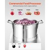 VEVOR Food Processor & Vegetable Chopper, 6.3 Quart Food-Grade Stainless Steel Food Processor Chopper with 2 Extra S-Curve Blades, Silver - 3 of 4