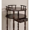 30" 3-Tier Shelves with Single Drawer Phone Table Cherry - Ore International - 3 of 3