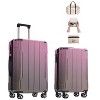 Hrinhom 3 Piece Luggage Sets with Spinner Wheels, Built-in TSA Lock, Foldable Duffel Bag - 2 of 4