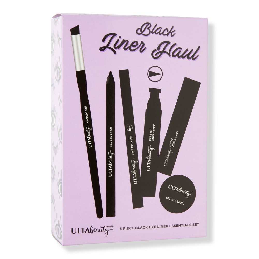 Photos - Cream / Lotion Ulta Beauty Collection In-Line Kit Black Liner Haul Set - 6pc - Ulta Beaut