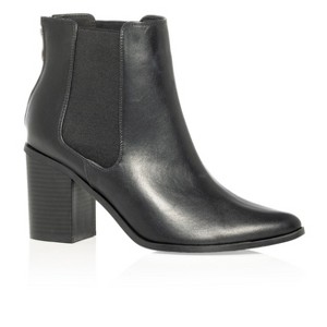 Women's Plus Size WIDE FIT Maddie Ankle Boot - black | CITY CHIC - 1 of 4
