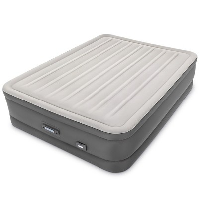 Intex PremAire I Fiber-Tech Elevated Dura Beam Technology Home Air Mattress Bed with Electric Built-In Pump