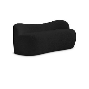 Meridian Furniture,Flair Boucle Fabric Bench - 1 of 4