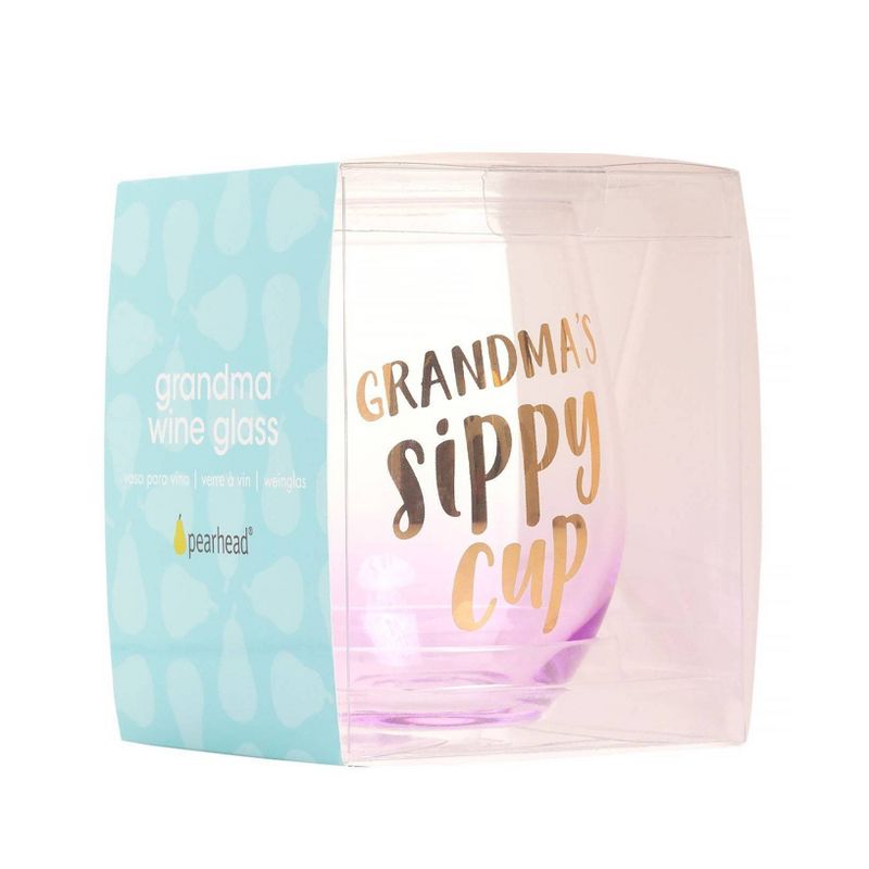Pearhead Grandma&#39;s Sippy Cup Wine Glass 16 oz, 5 of 6