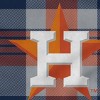 MLB Houston Astros Plaid Steel Royal Plush Faux Shearling Blanket - 2 of 2