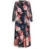 Women's Plus Size Sadie Maxi Dress - navy | CITY CHIC - 4 of 4