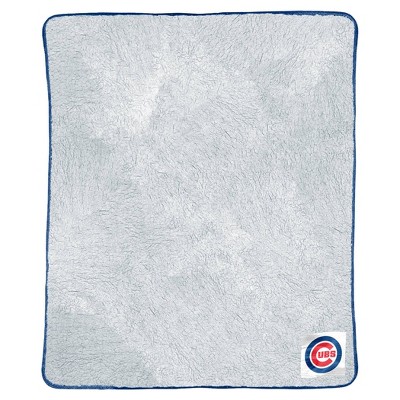 MLB Chicago Cubs Two-Tone Sherpa Throw Blanket