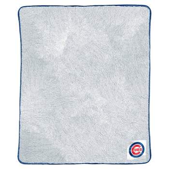 MLB Chicago Cubs Two-Tone Faux Shearling Throw Blanket