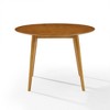 FurniFact,Stylish Round Dining Table in Acorn Finish for Compact Dining Spaces - 2 of 4