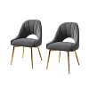 Jeremias Dining Chair with Hollowed-out Back?Set of 2| ART OF LIVING DESIGNS-GREY - 2 of 4