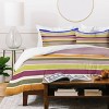 Deny Designs  Avenie Modern Craft Roman Striped Duvet and Sham Set Cool Colors - 3 of 4