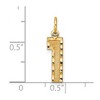 Black Bow Jewelry 14K Yellow Gold, Varsity Collection, Medium D/C Pendant Number 1 - 4 of 4