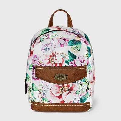 Concept Floral Print Backpack - White