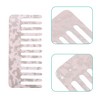 Unique Bargains Anti-Static Hair Comb Wide Tooth for Thick Curly Hair Hair Care Detangling Comb For Wet and Dry Dark 2.5mm Thick Pink 2 Pcs - 3 of 4