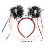 Unique Bargains Halloween Masks Pattern Headband 4.72" Diameter Black Red 1 Pc - 3 of 4