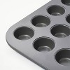 24ct Nonstick Aluminized Steel Mini Muffin Baking Pan - Figmint™ - 3 of 3